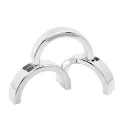 Metallic Silver Stacking Arches - 12 Pack -Children School Supplies S985382 2