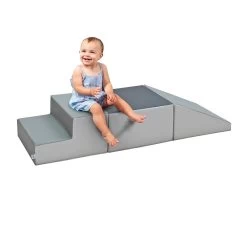 SoftScape Toddler Playtime Climber - Gray/Light Gray -Children School Supplies S986284 1