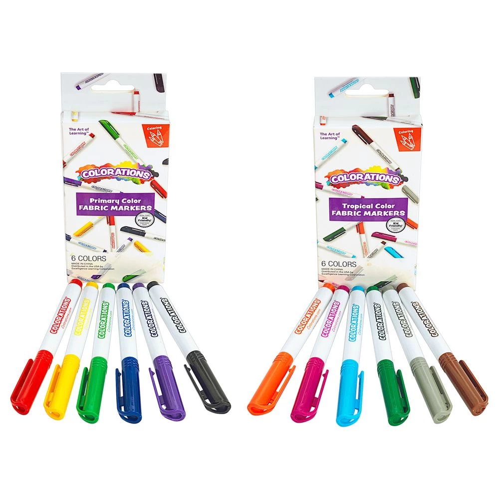 Colorations® Fabric Markers, Primary & Tropical Colors, Total Of 144 Markers 5 Colorations® Fabric Markers, Primary & Tropical Colors, Total Of 144 Markers - Image 5