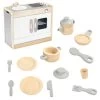 Excellerations® Sustainably Harvested Rubberwood Modern Play Combination Kitchen & Accessories