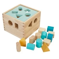 Excellerations® Sustainably Harvested Rubberwood Stacking Play Toys -Children School Supplies S994173 2