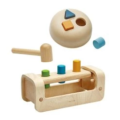 Plantoys Sort And Pound Toy Set - 9 Pieces