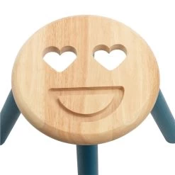 Excellerations® Sustainably Harvested Rubber Wood Emotions Stool - Set Of 2 Emotions, Love And Angry -Children School Supplies S994247 4