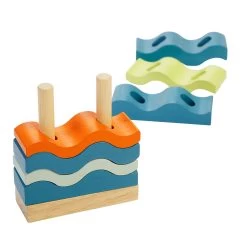 Excellerations® EarlySTEM™ Sustainably Harvested Rubberwood Modern Stackers -Children School Supplies S994254 2