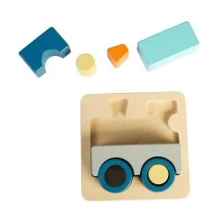 Excellerations® Sustainably Harvested Train And Crocodile Puzzles -Children School Supplies S994404 2