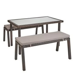 Excellerations® Outdoor Wicker Dining Set 26" (School Age Height)