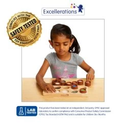 Excellerations® Touch And Match Board - Natural -Children School Supplies S997230 0